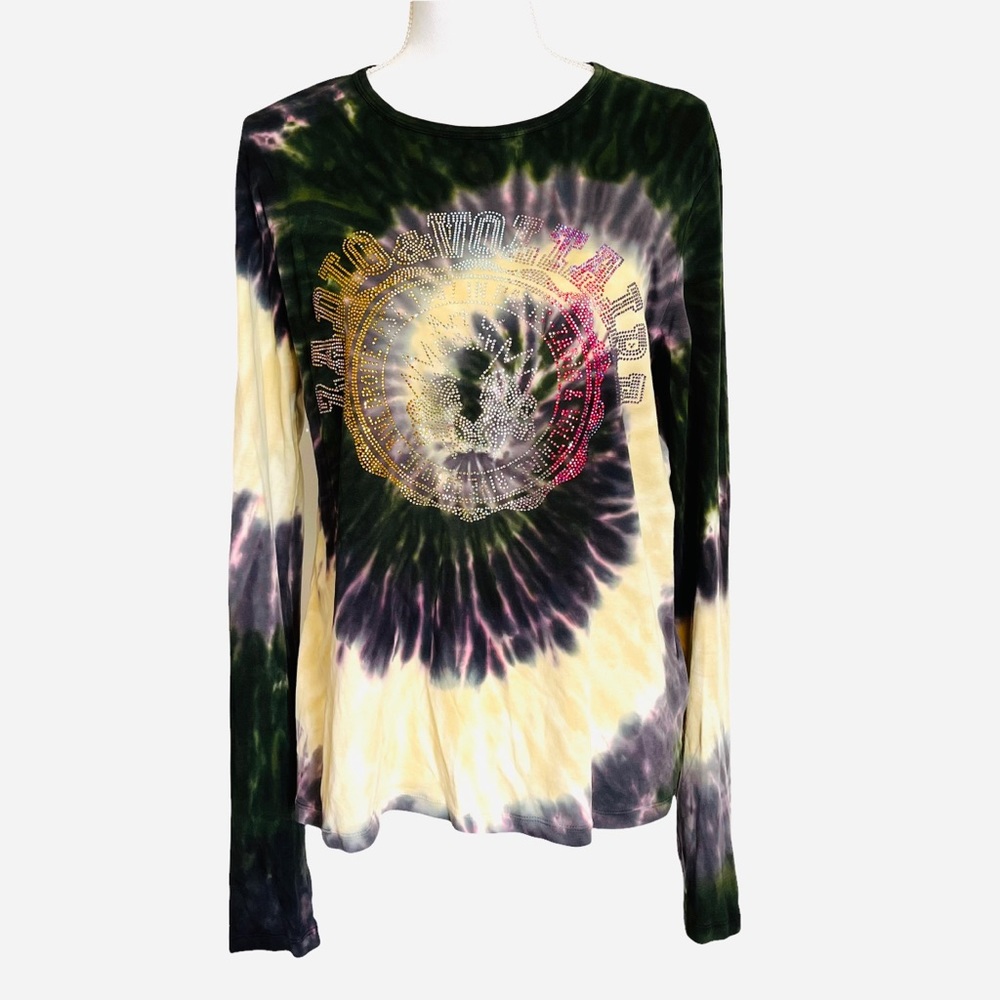 Zadig & Voltaire Willy Tie And Dye Blason Tie Dye Long Sleeve Size Large